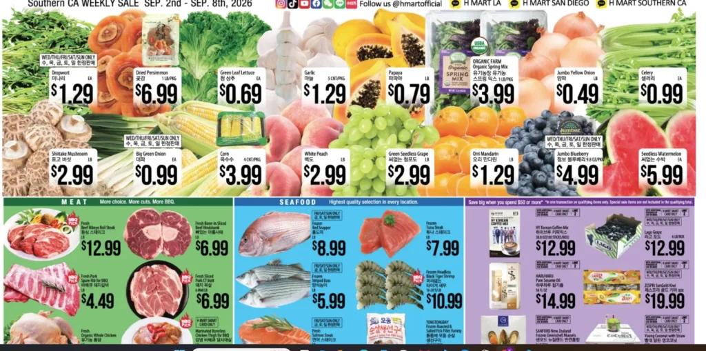 H Mart Weekly Deals (Sep 2–Sep 8, 2026)